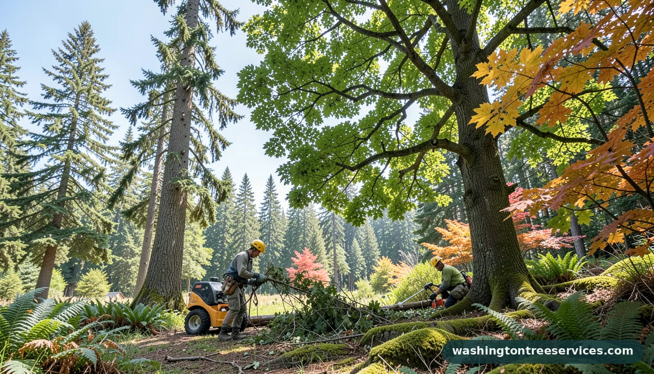 how do you prune a large tree - professional tree service in Washington