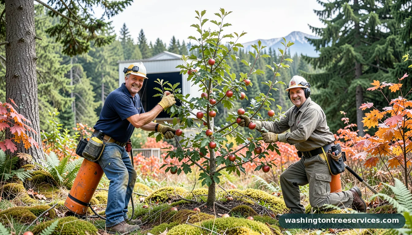 how do you prune an apple tree - completed tree work by Washington Tree Services