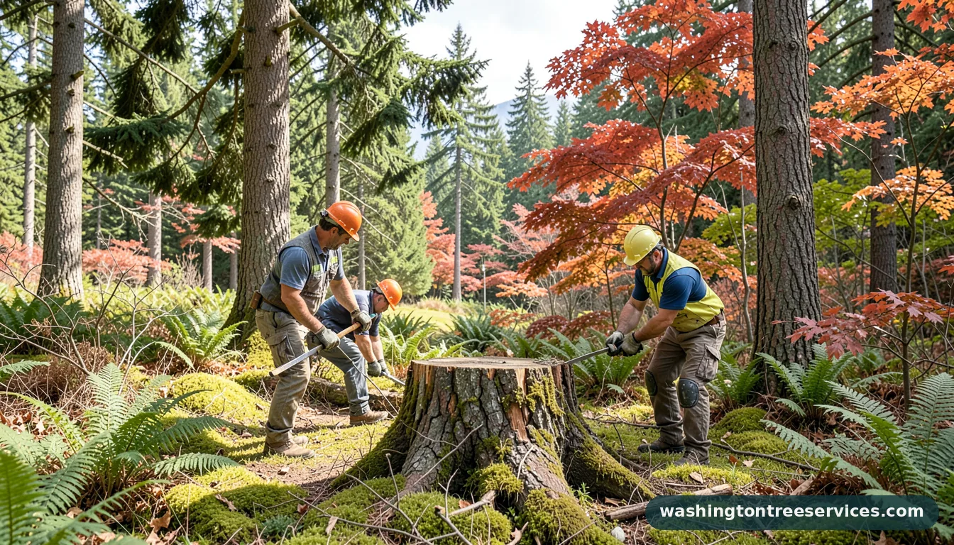 Completed how get rid tree stump project by Washington Tree Services how get rid tree stump - completed tree work by Washington Tree Services