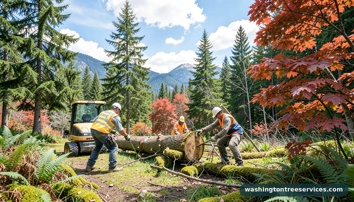 how much does cutting a tree down cost - professional tree service in Washington