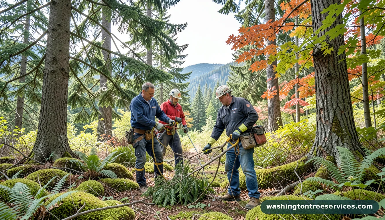 how much does it cost for tree trimming - completed tree work by Washington Tree Services