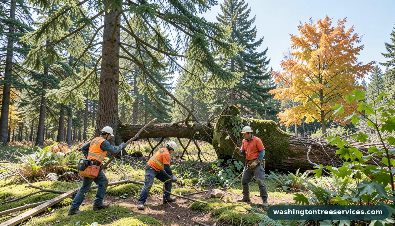 how much does it cost to cut down a large tree - professional tree service in Washington