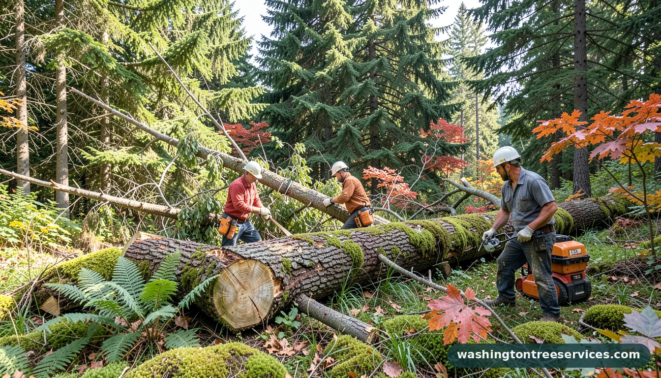 Completed how much does it cost to cut up a fallen tree project by Washington Tree Services how much does it cost to cut up a fallen tree - completed tree work by Washington Tree Services