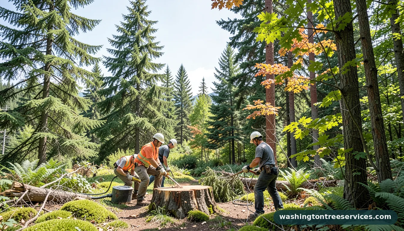 how much does it cost to grind a stump in Washington | Washington Tree Services how much does it cost to grind a stump - professional tree service in Washington