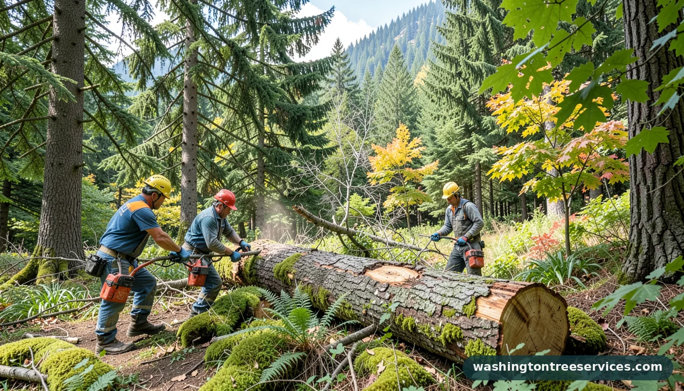 Completed how much does it cost to have a tree cut down project by Washington Tree Services how much does it cost to have a tree cut down - completed tree work by Washington Tree Services