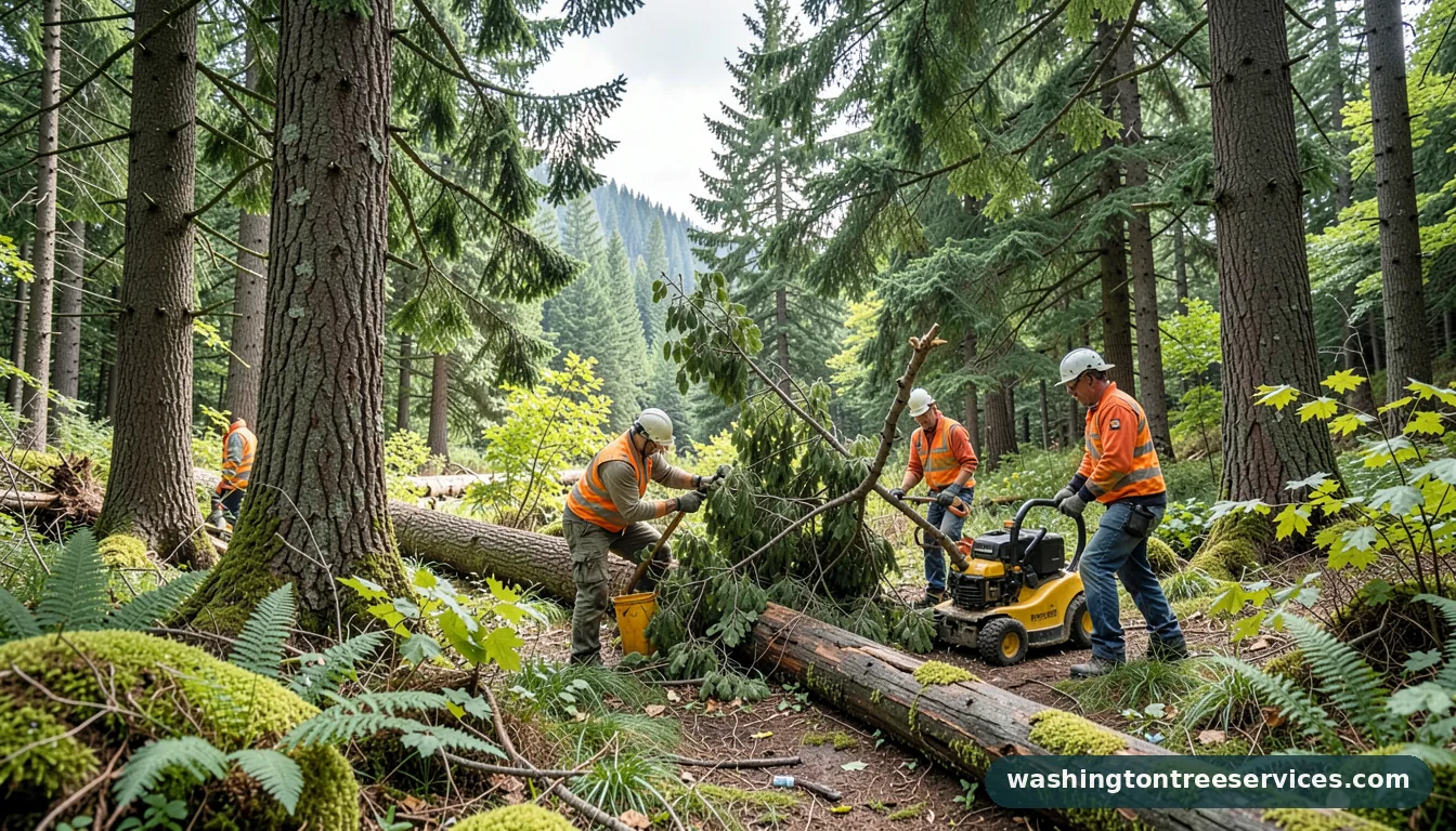 Certified arborists handling how much does it cost to have a tree removed in Washington how much does it cost to have a tree removed - certified arborists at work in Washington