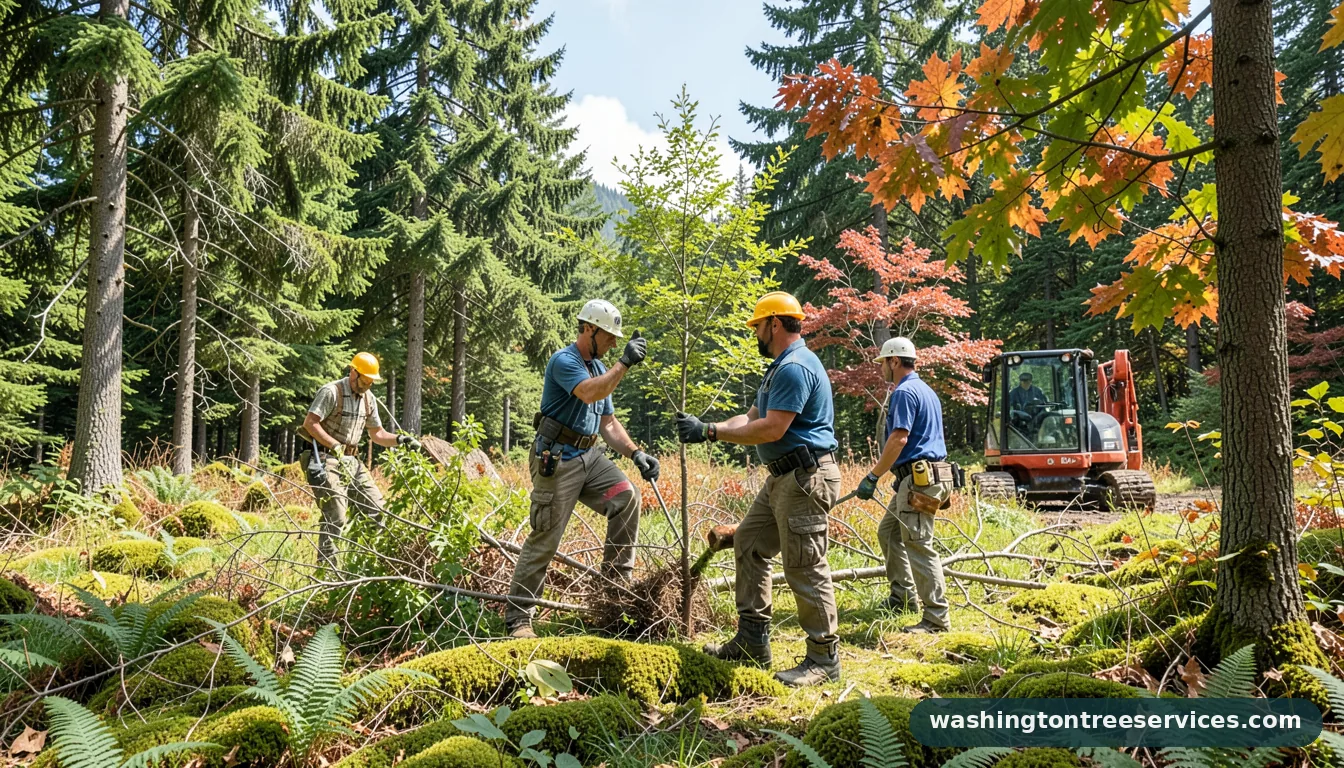 Certified arborists handling how much does it cost to remove a small tree in Washington how much does it cost to remove a small tree - certified arborists at work in Washington