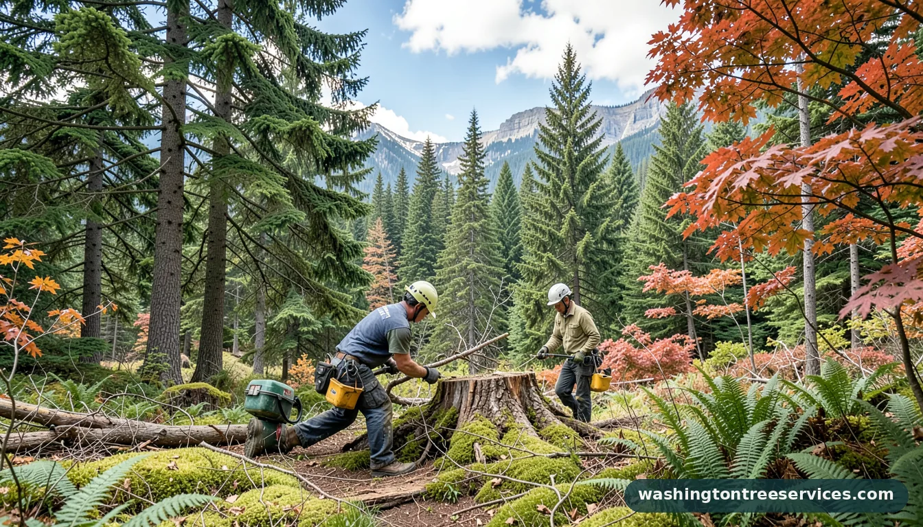 how much does it cost to remove a tree and stump - professional tree service in Washington