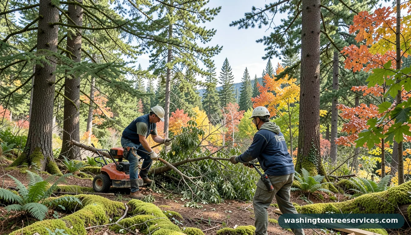 Completed how much does it cost to take a tree down project by Washington Tree Services how much does it cost to take a tree down - completed tree work by Washington Tree Services