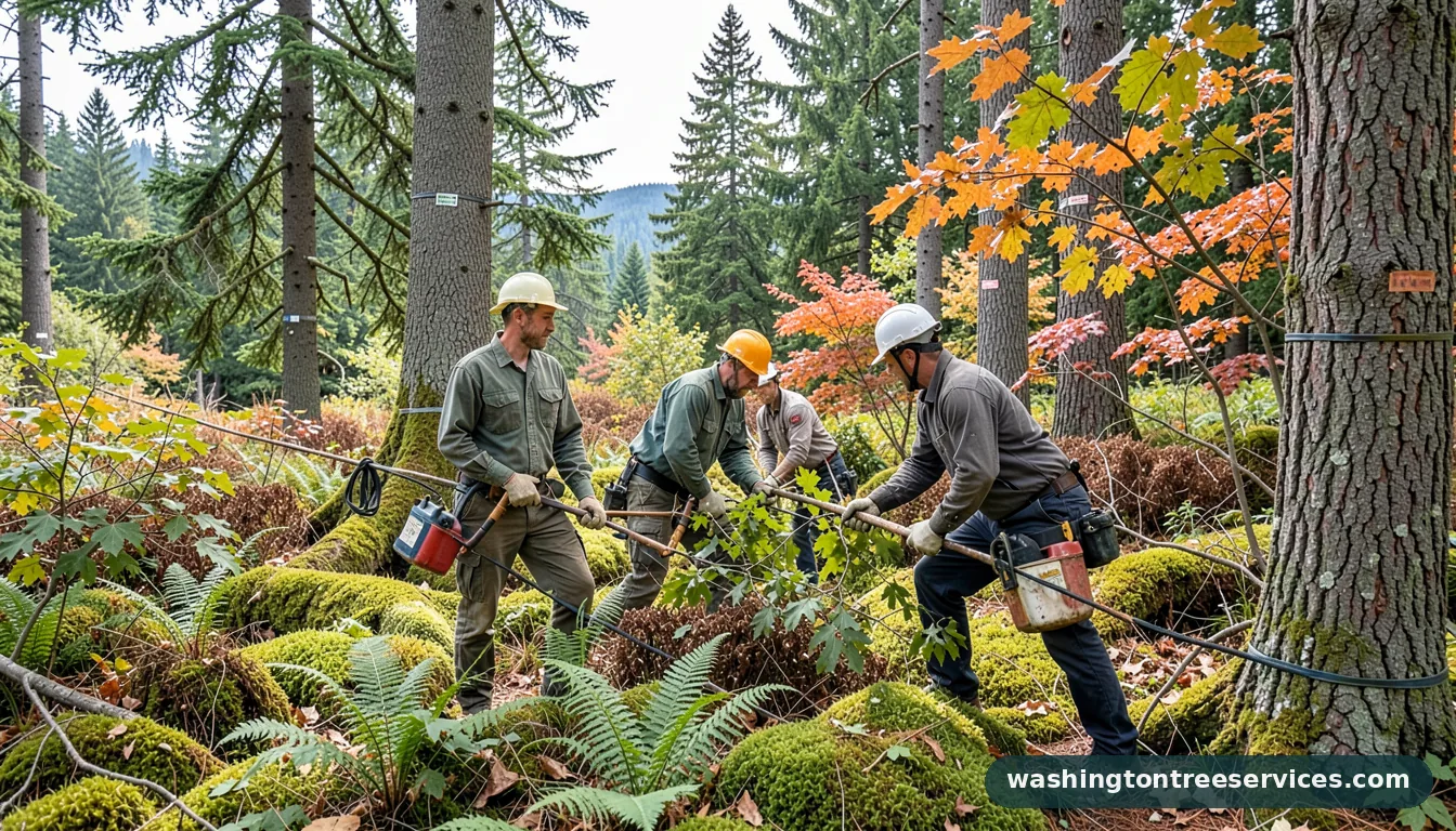 Completed how much does tree removal cost project by Washington Tree Services how much does tree removal cost - completed tree work by Washington Tree Services