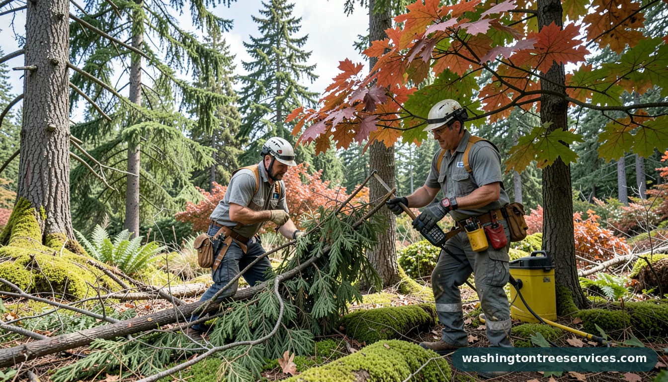Completed how much for an arborist to trim a tree project by Washington Tree Services how much for an arborist to trim a tree - completed tree work by Washington Tree Services