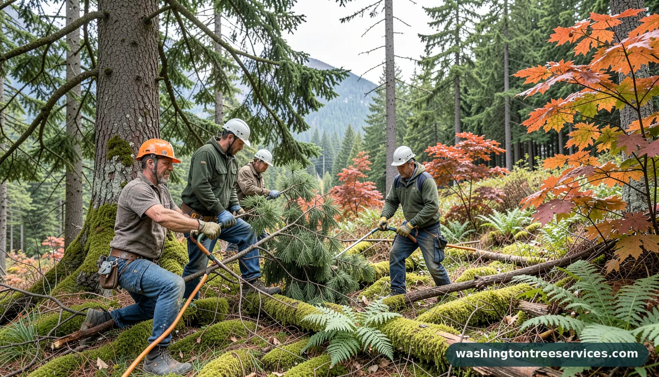 how much for tree trimming - certified arborists at work in Washington