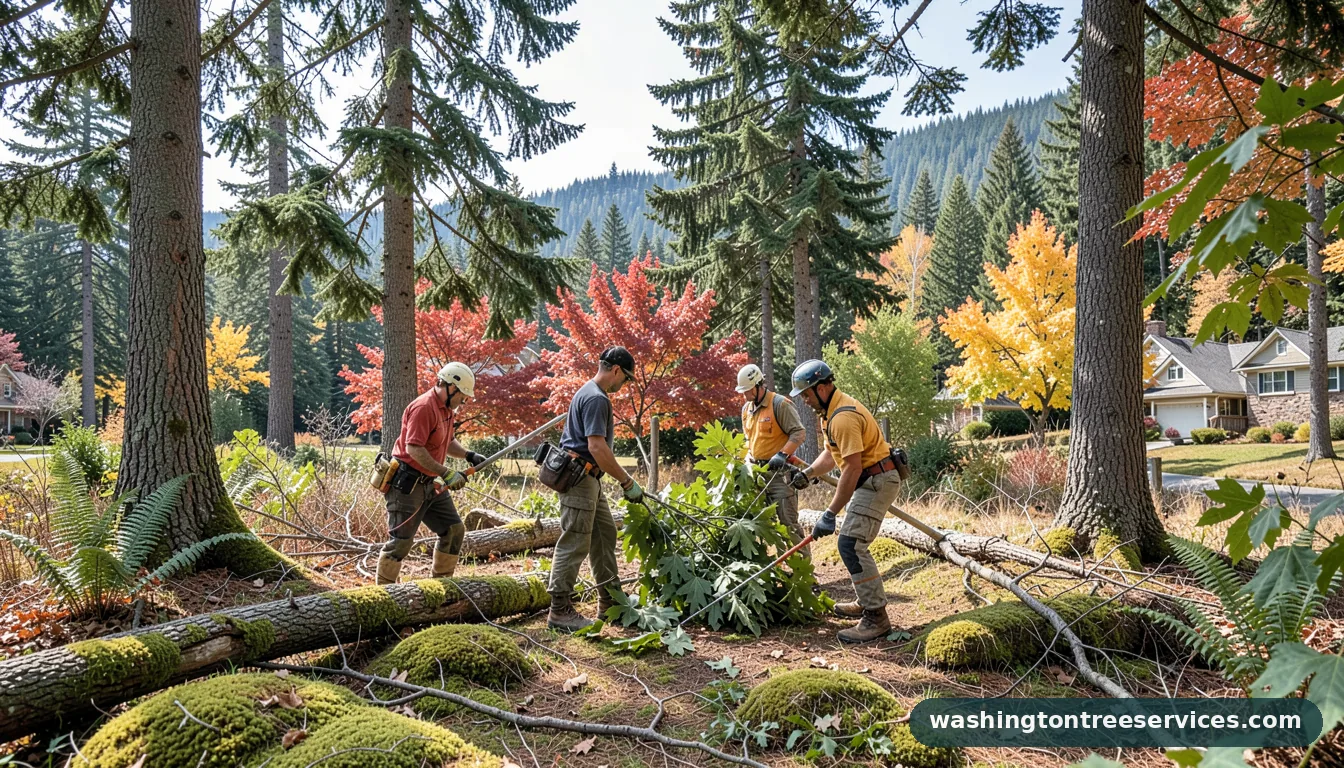 how much for tree trimming - completed tree work by Washington Tree Services