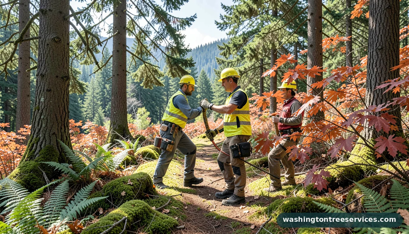 Professional equipment for how much is an arborist consultation in Washington how much is an arborist consultation - tree service equipment and crew in Washington