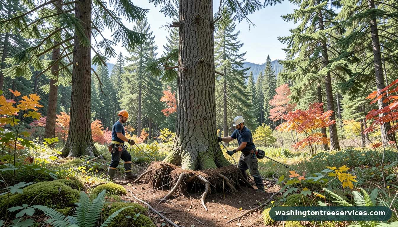how much of a tree root can you cut without killing it - professional tree service in Washington