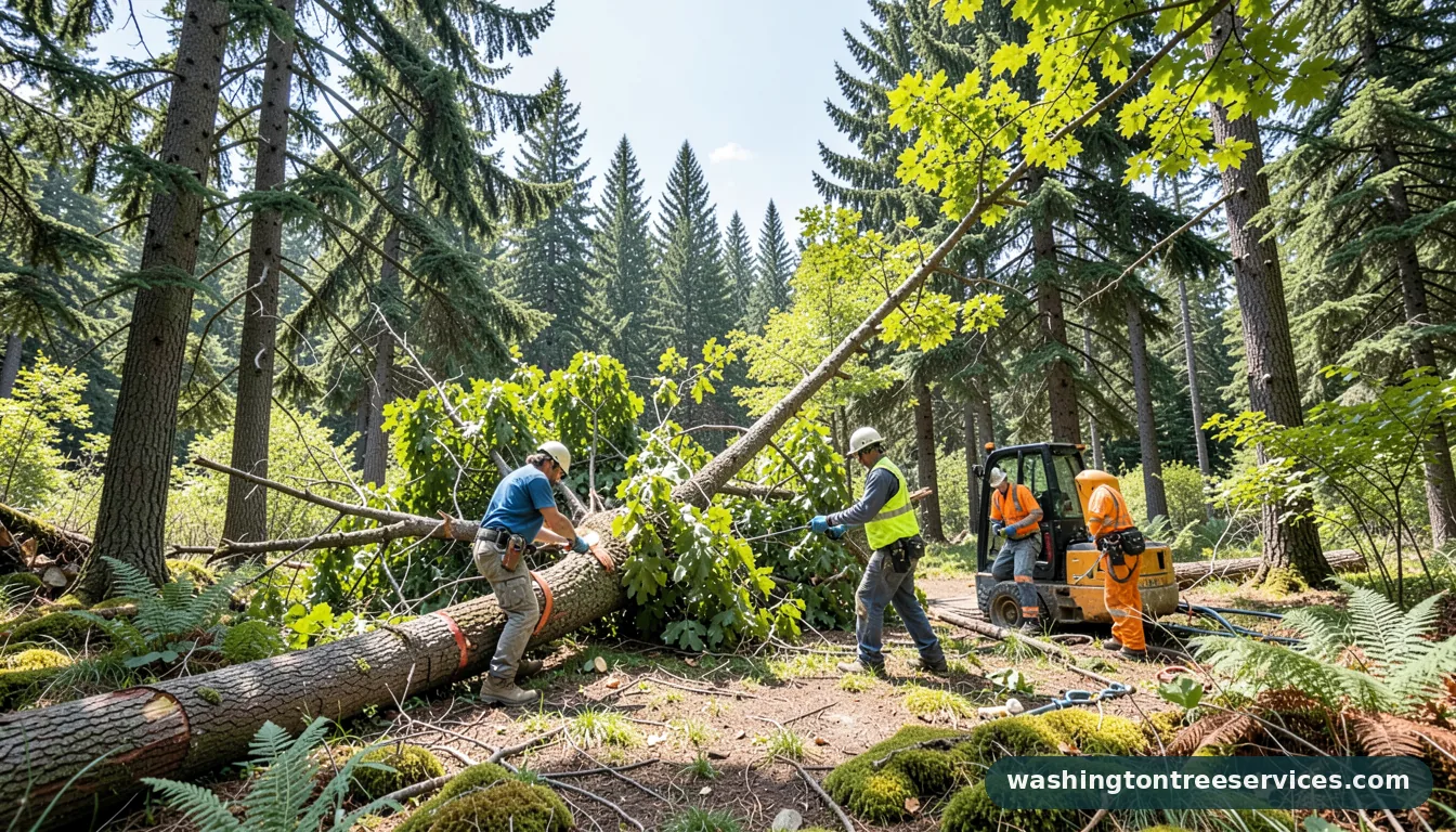 Completed how much to cut a large tree down project by Washington Tree Services how much to cut a large tree down - completed tree work by Washington Tree Services