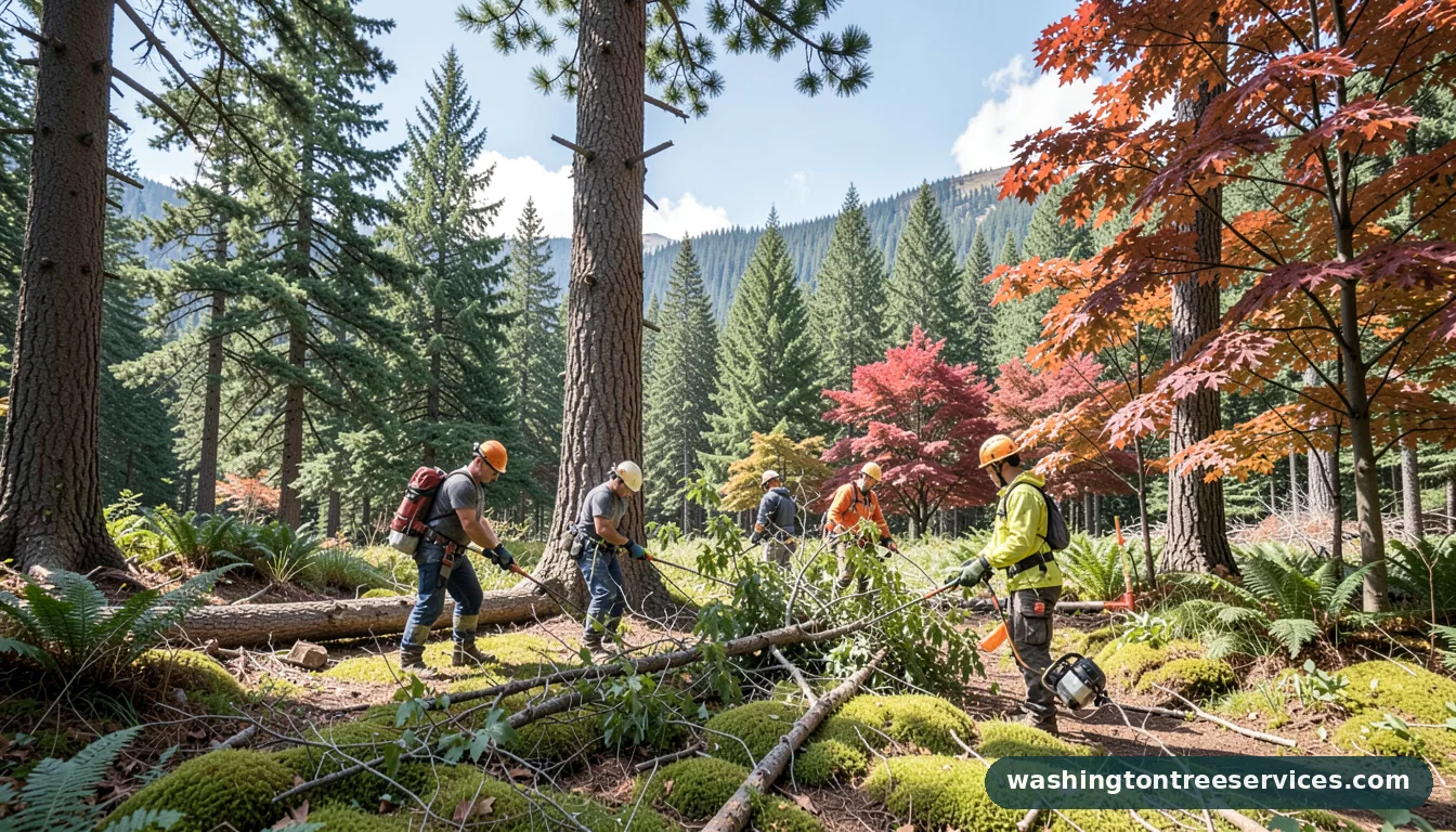 how much to cut down a tree - professional tree service in Washington
