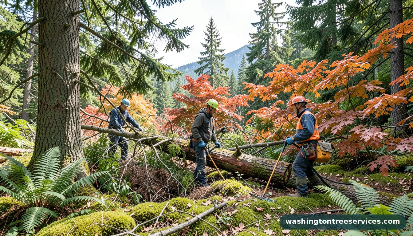 Professional equipment for how much to get a tree removed in Washington how much to get a tree removed - tree service equipment and crew in Washington