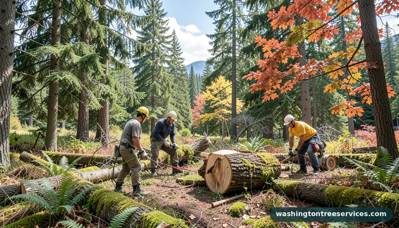how much to have a tree cut down - certified arborists at work in Washington