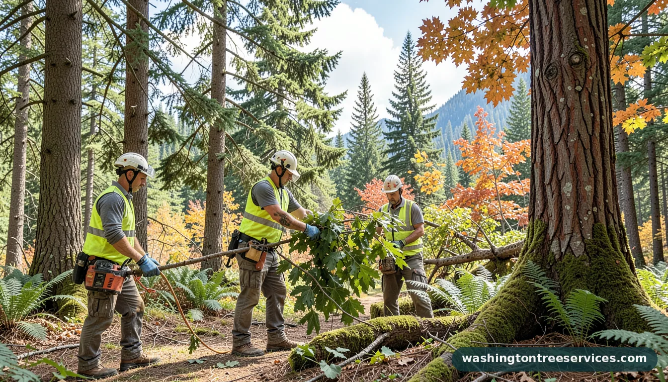 how much to have a tree cut down - completed tree work by Washington Tree Services