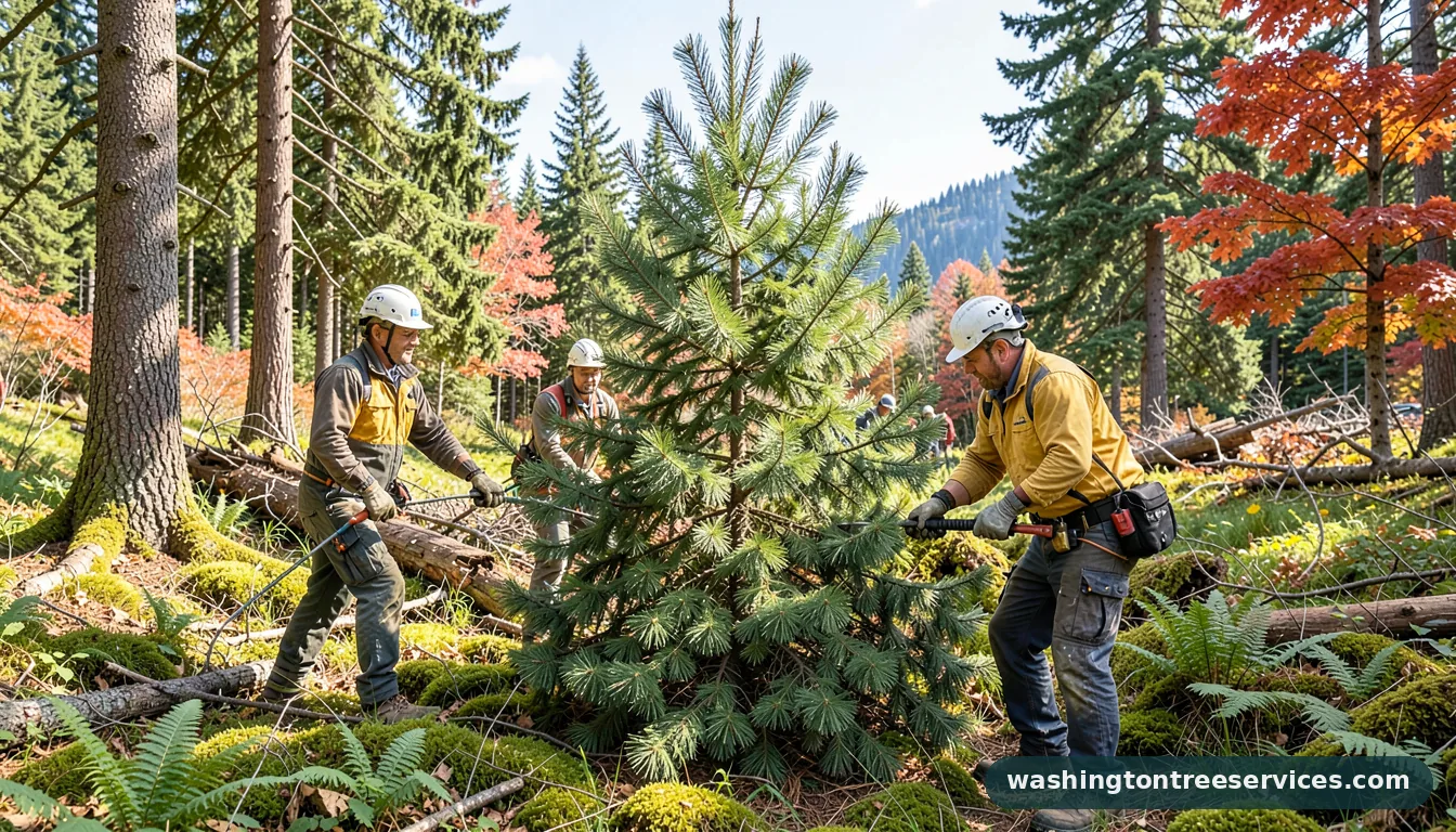 how to bring a pine tree back to life - certified arborists at work in Washington