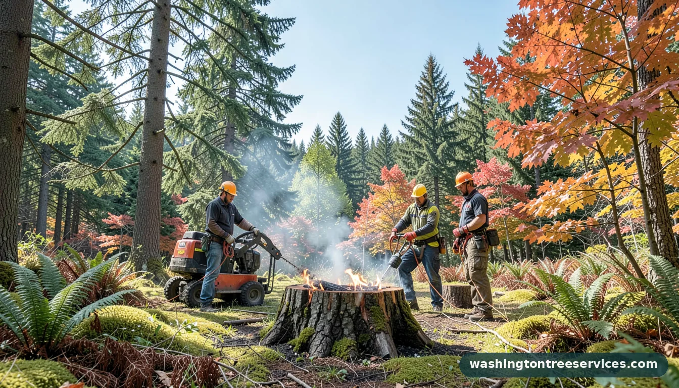 how to burn a stump in Washington | Washington Tree Services how to burn a stump - professional tree service in Washington