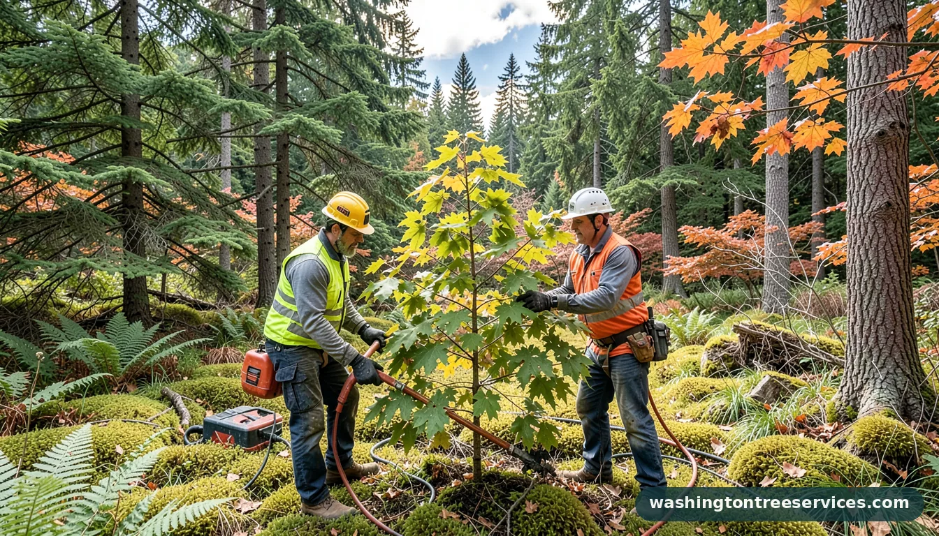 how to care for maple trees - certified arborists at work in Washington