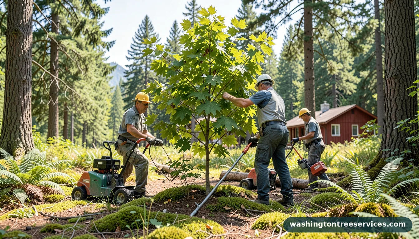 how to care for maple trees - completed tree work by Washington Tree Services