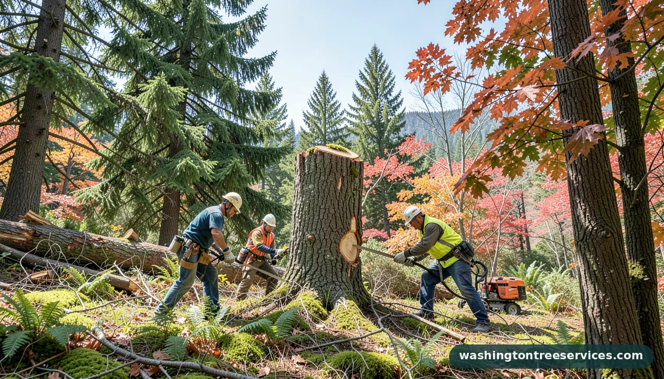 how to chop a tree in Washington | Washington Tree Services how to chop a tree - professional tree service in Washington