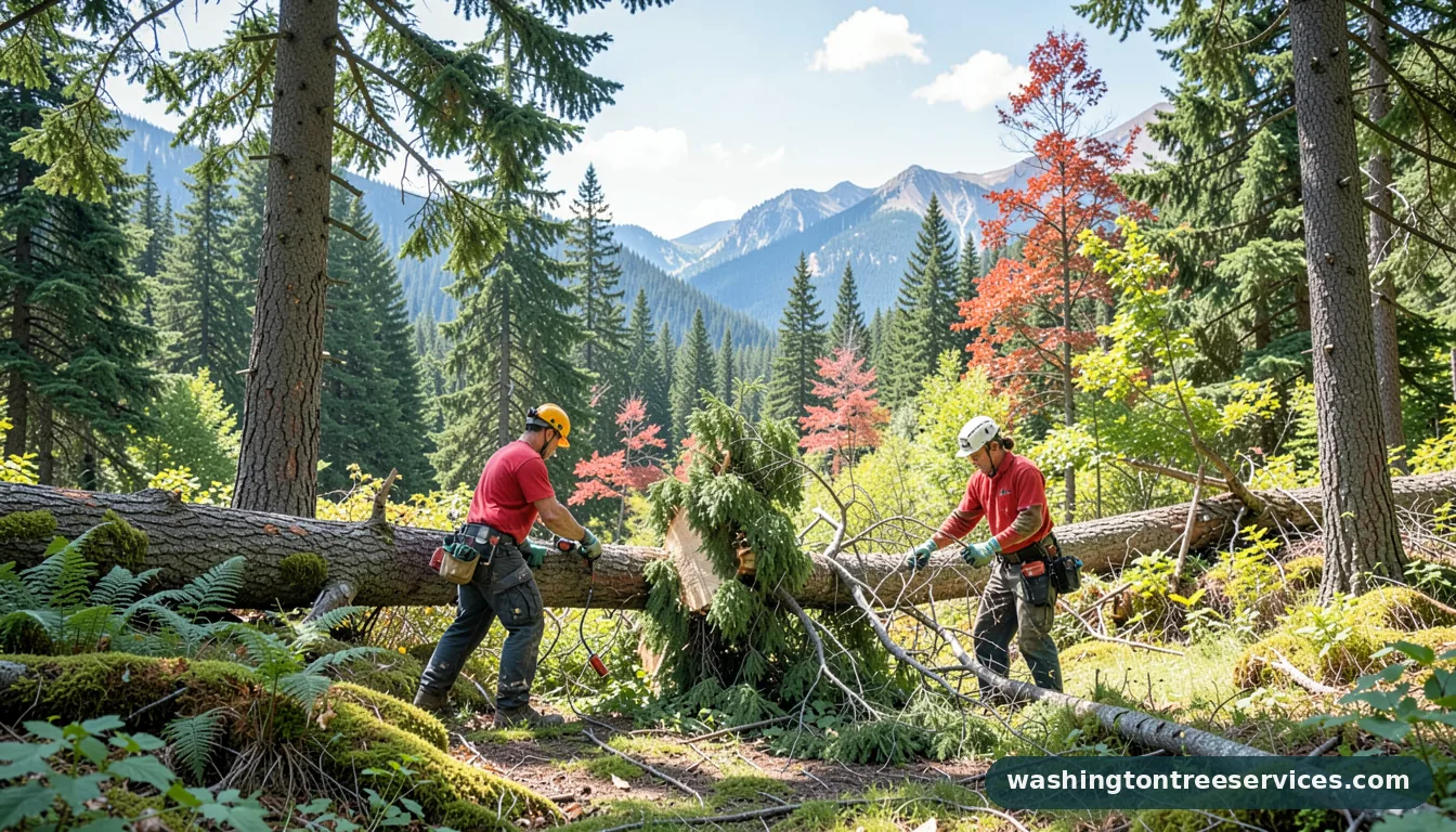how to cut a tree to make it fall in a certain direction in Washington | Washington Tree Services how to cut a tree to make it fall in a certain direction - professional tree service in Washington
