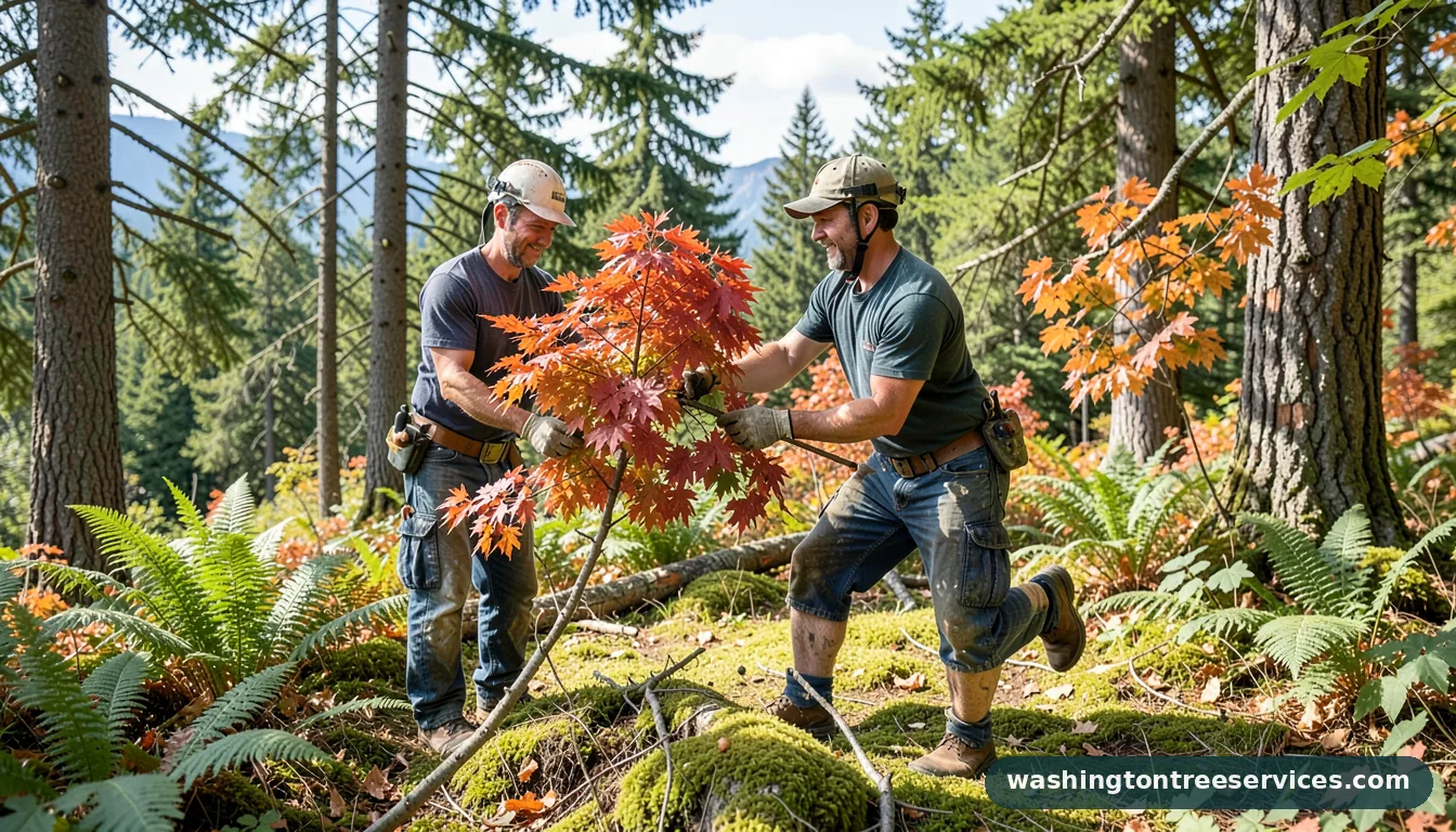 Completed how to cut back japanese maple project by Washington Tree Services how to cut back japanese maple - completed tree work by Washington Tree Services