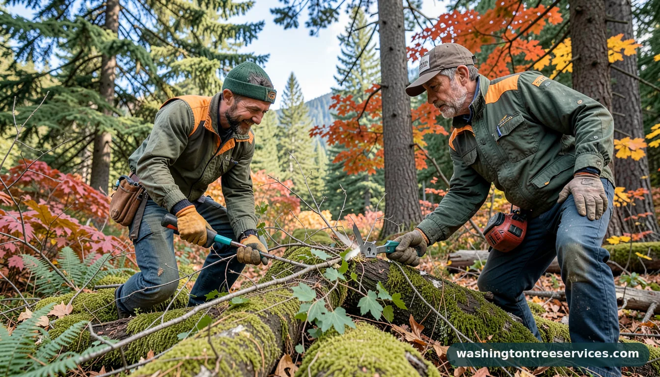 how to cut branches - certified arborists at work in Washington