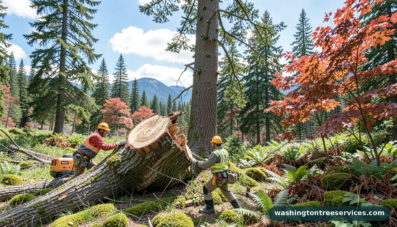 how to cut down a big tree in Washington | Washington Tree Services how to cut down a big tree - professional tree service in Washington