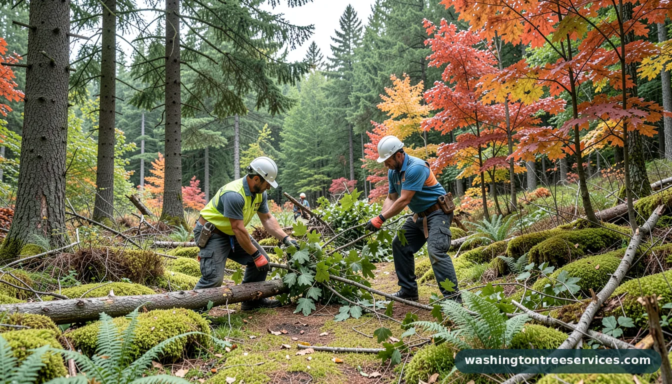 Professional equipment for how to cut long tree branches in Washington how to cut long tree branches - tree service equipment and crew in Washington
