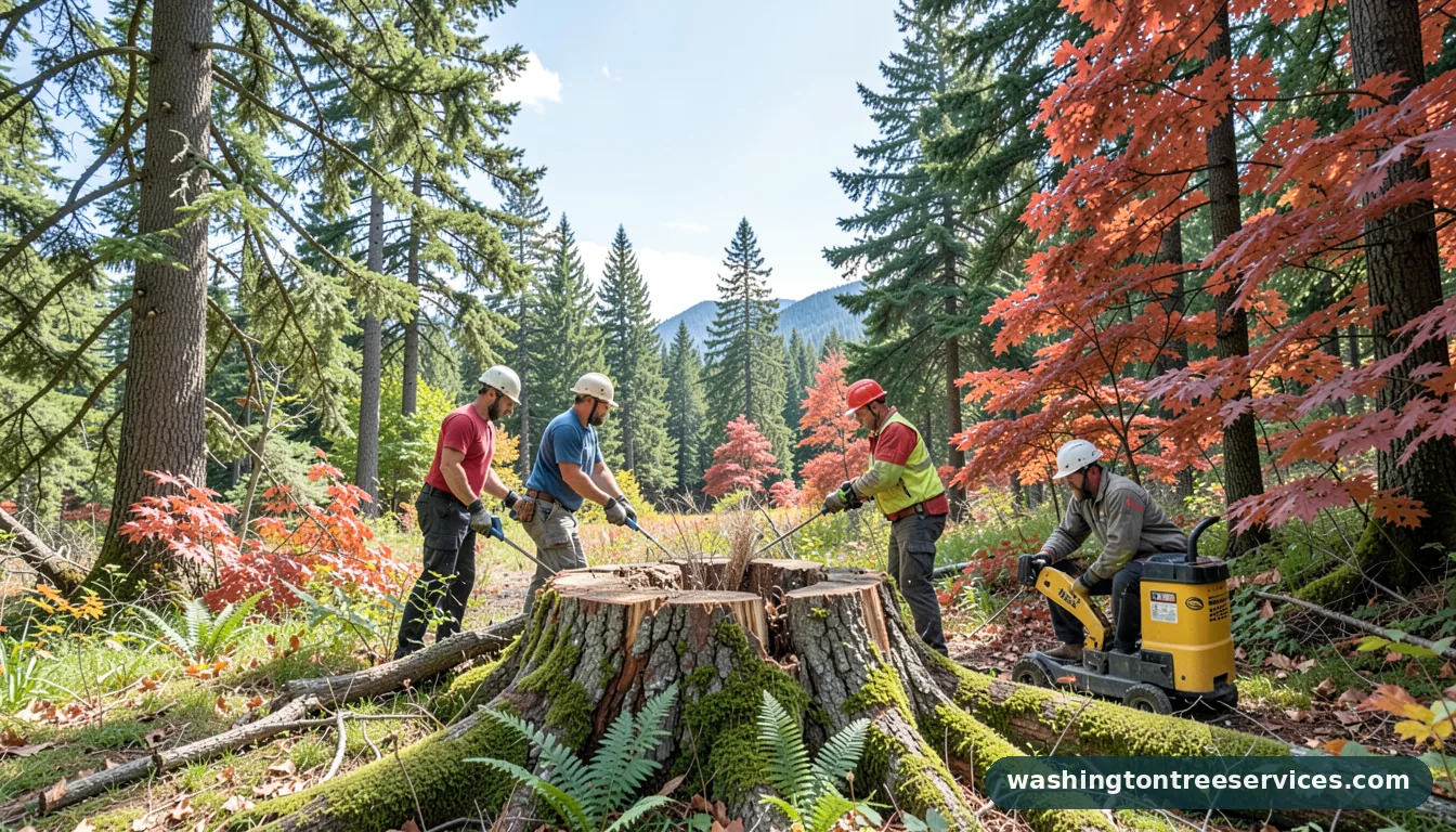 how to dry out a tree stump fast - professional tree service in Washington