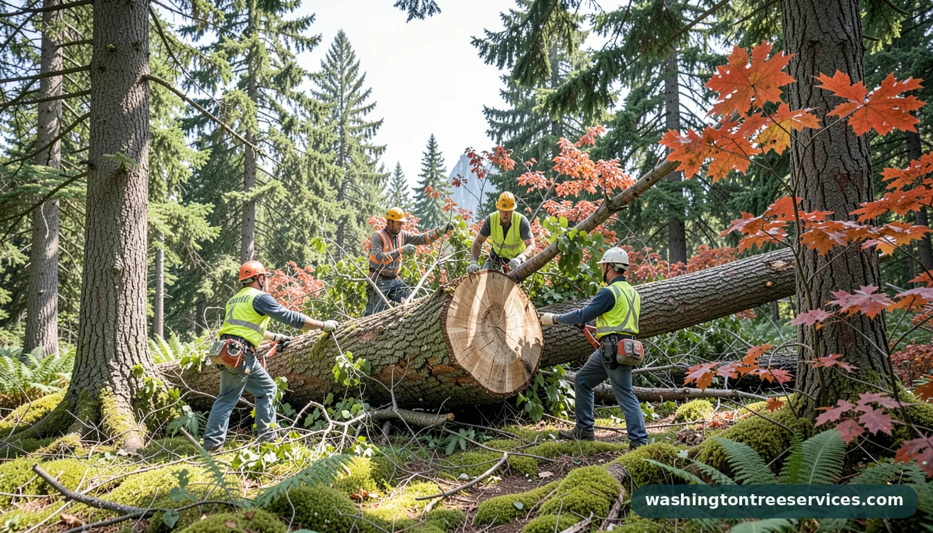 how to fall a tree - professional tree service in Washington