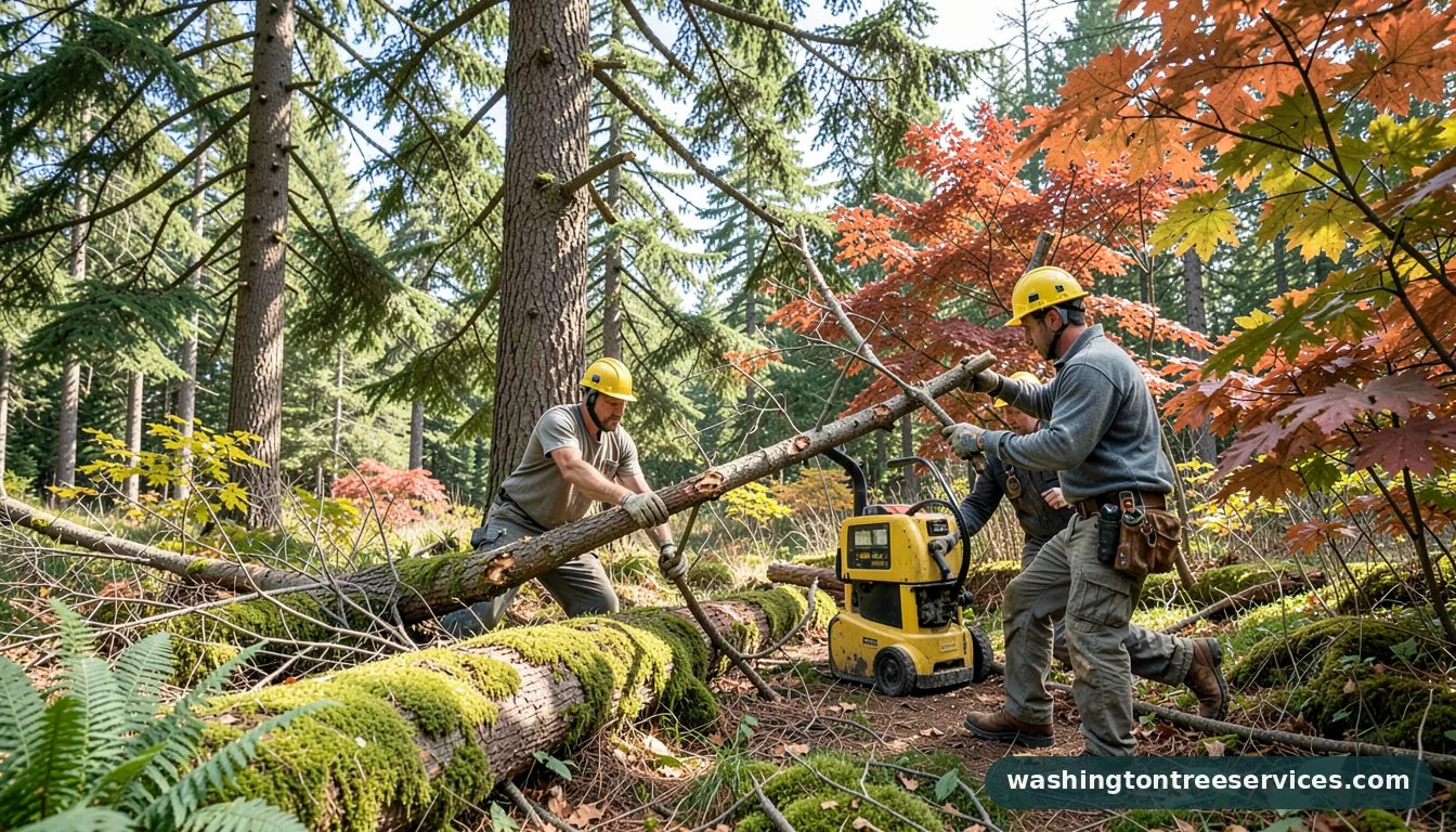 how to fix a broken tree branch without a screw - completed tree work by Washington Tree Services