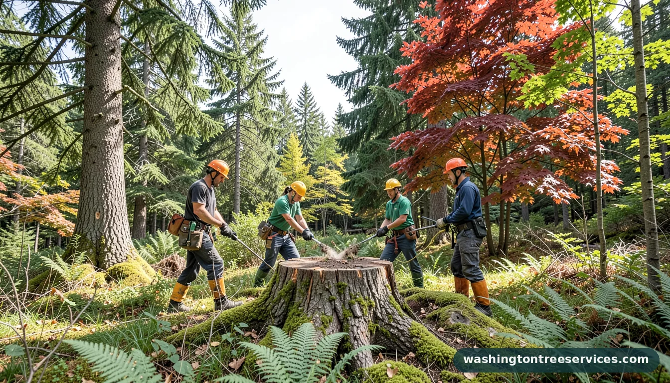 how to get a stump to rot - professional tree service in Washington