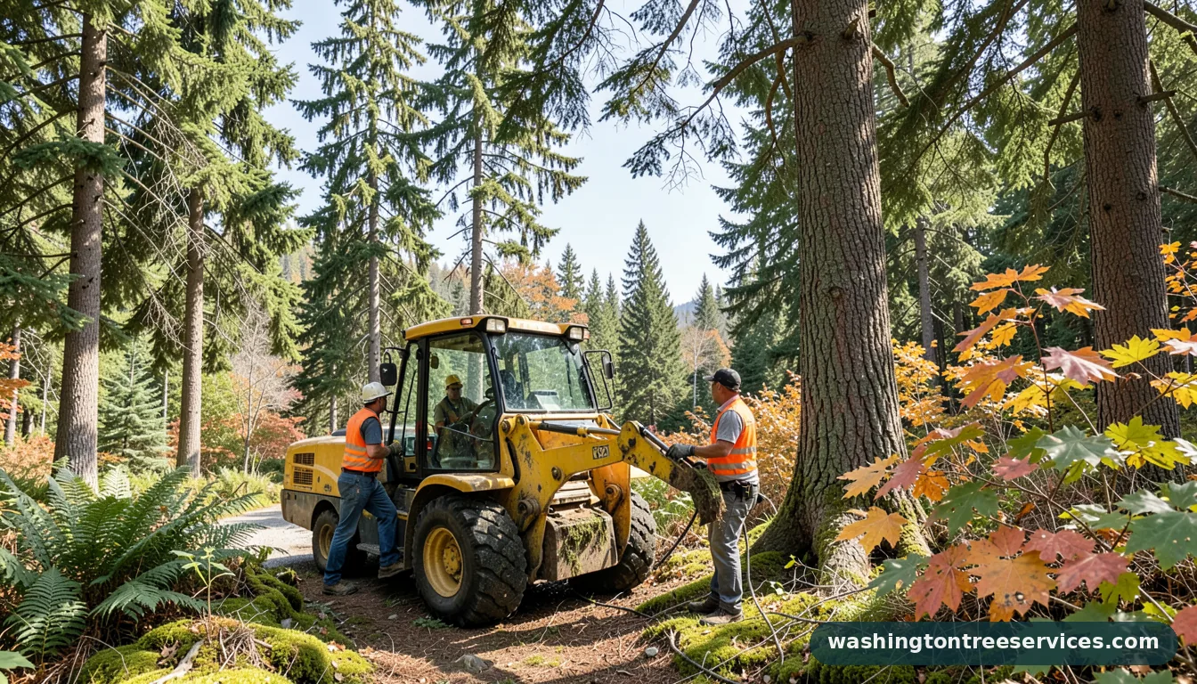 Completed how to get rid of eucalyptus tree project by Washington Tree Services how to get rid of eucalyptus tree - completed tree work by Washington Tree Services
