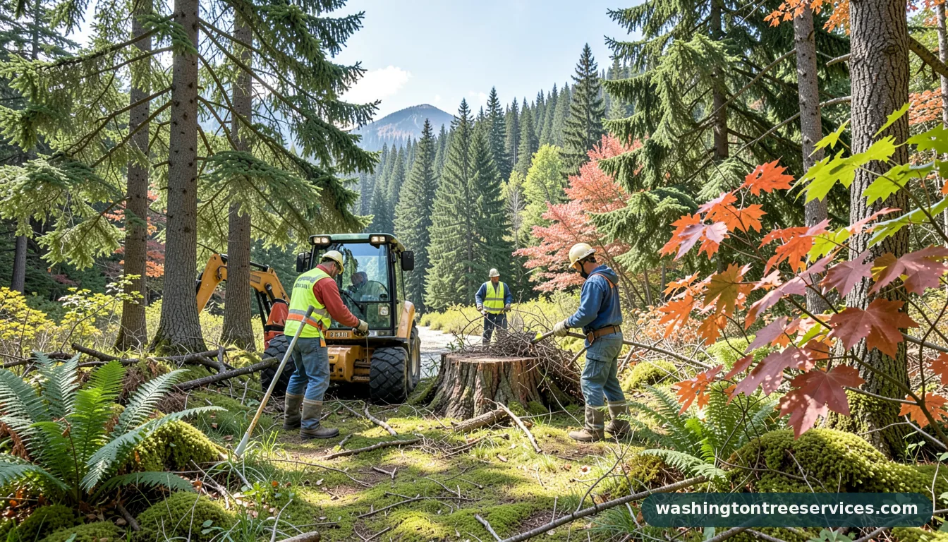 Completed how to get rid of stump project by Washington Tree Services how to get rid of stump - completed tree work by Washington Tree Services