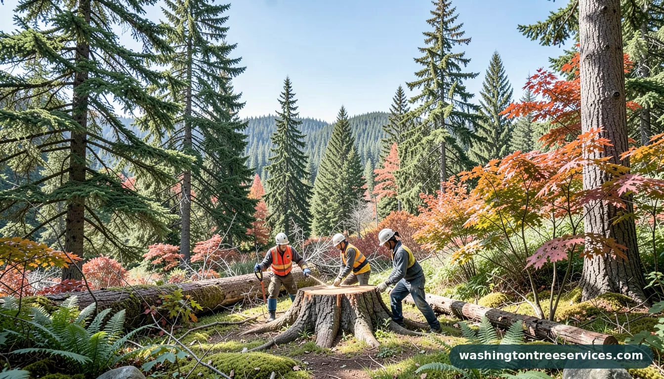 how to grind out a tree stump - professional tree service in Washington