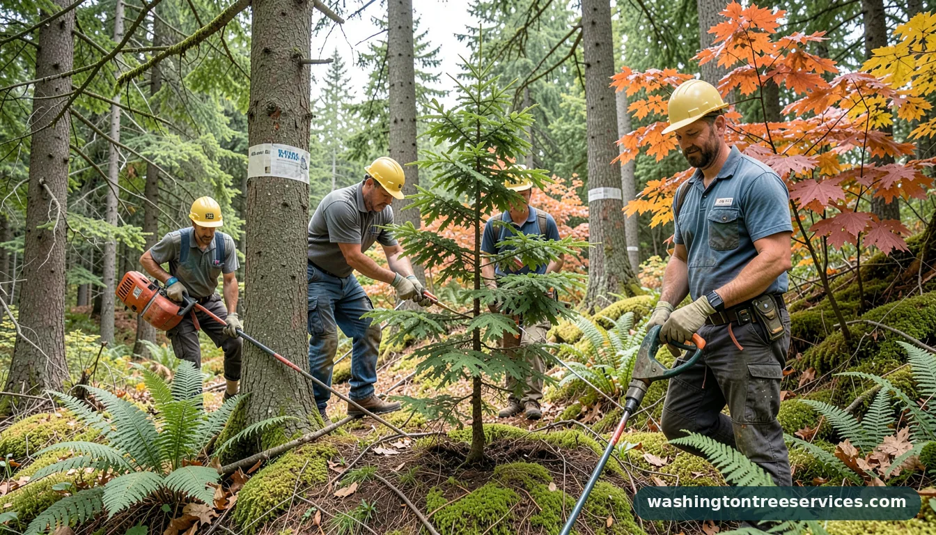 how to keep a tree small - completed tree work by Washington Tree Services