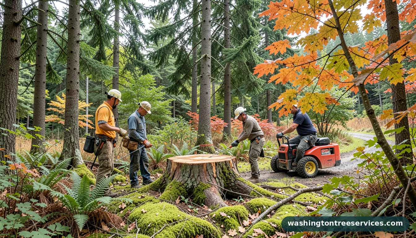 Completed how to kill tree stump project by Washington Tree Services how to kill tree stump - completed tree work by Washington Tree Services