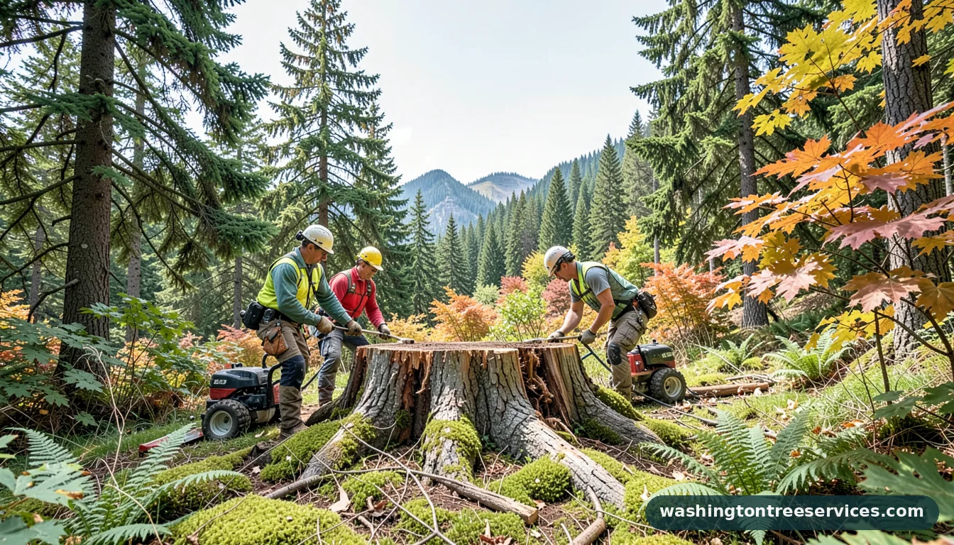 how to make tree stumps rot faster - professional tree service in Washington