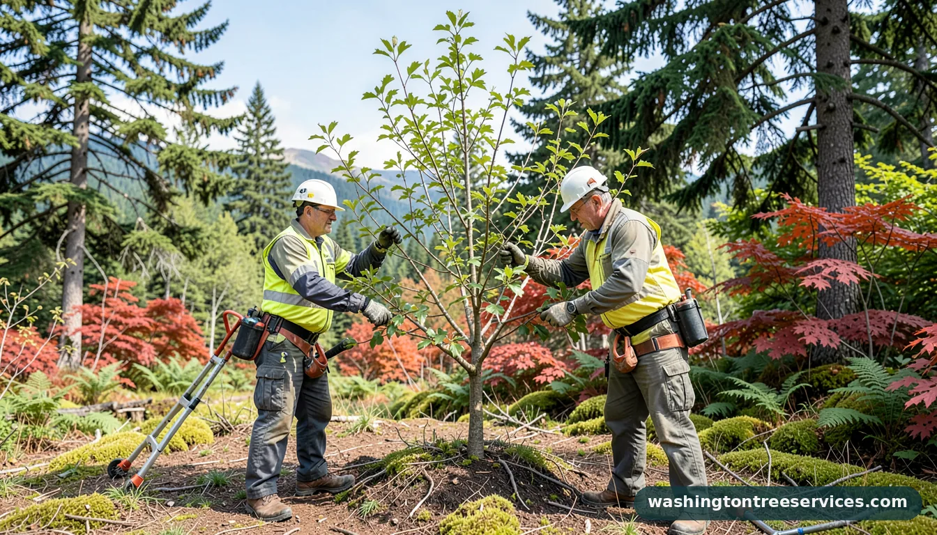how to prune a crabapple tree - tree service equipment and crew in Washington