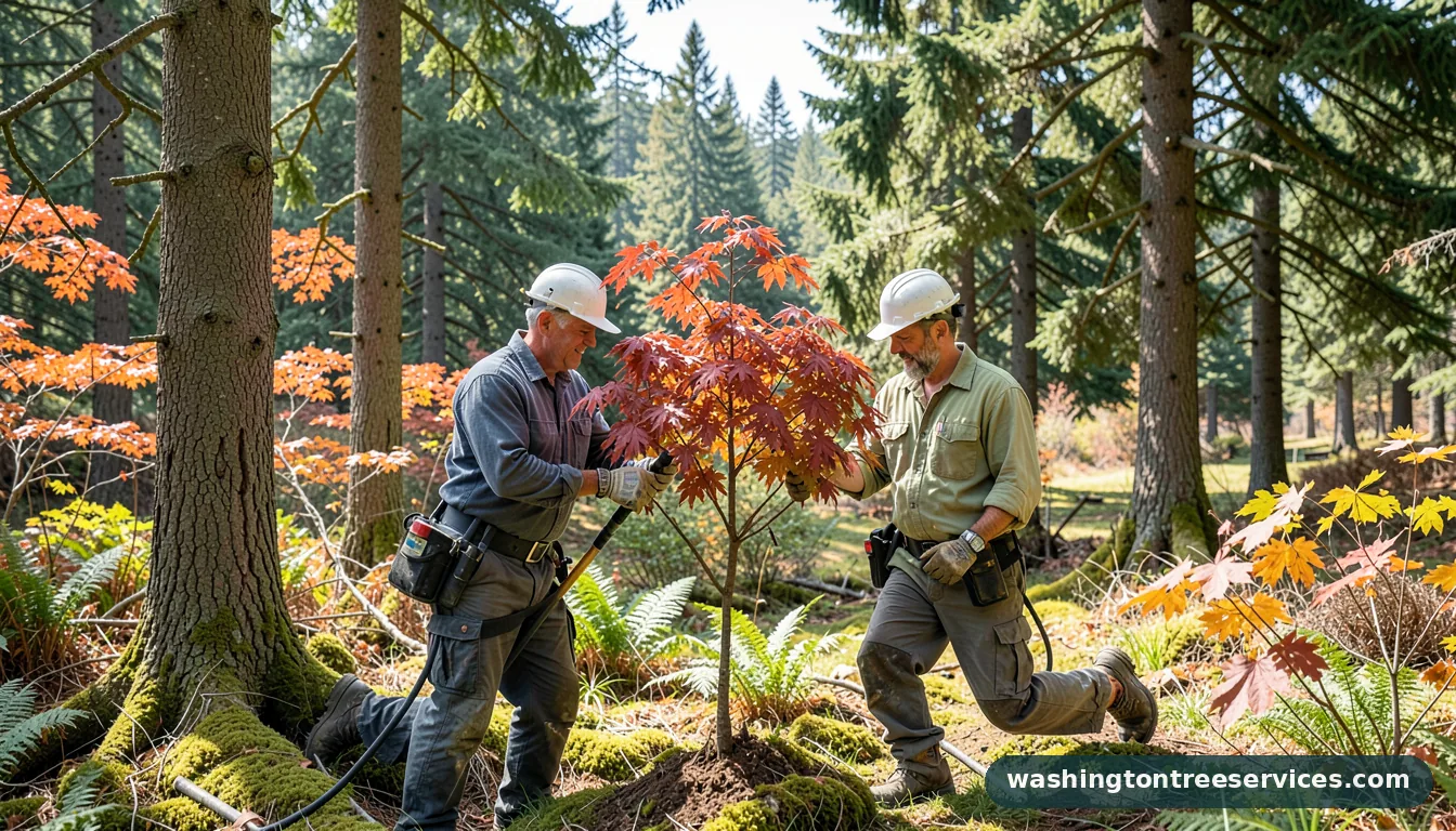 how to prune a japanese maple - tree service equipment and crew in Washington