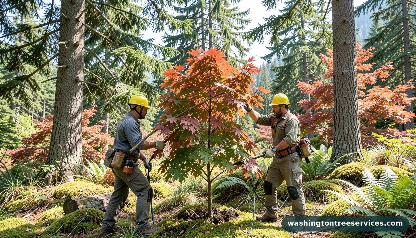 how to prune a japanese maple - completed tree work by Washington Tree Services