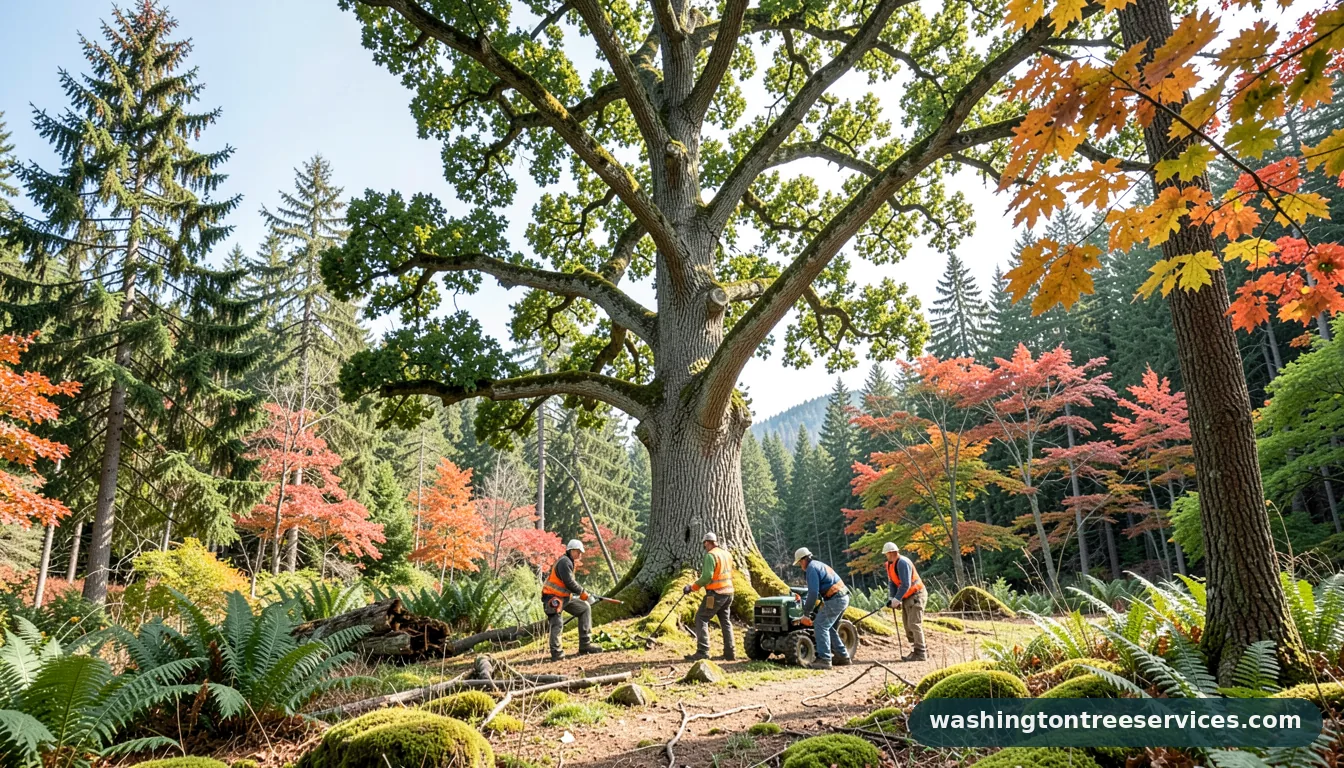 how to prune a large oak tree - professional tree service in Washington