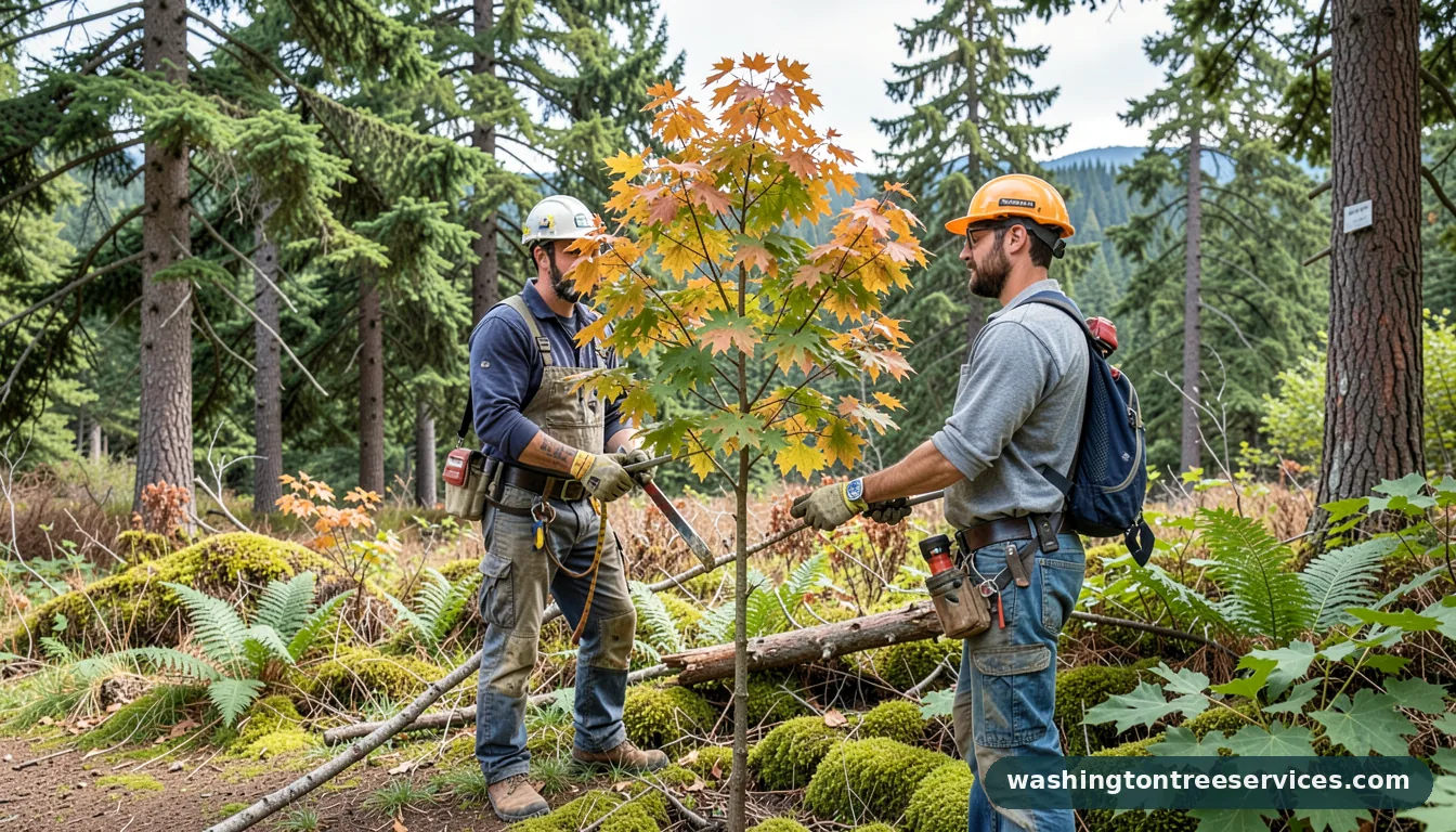 Completed how to prune a maple tree to keep it small project by Washington Tree Services how to prune a maple tree to keep it small - completed tree work by Washington Tree Services