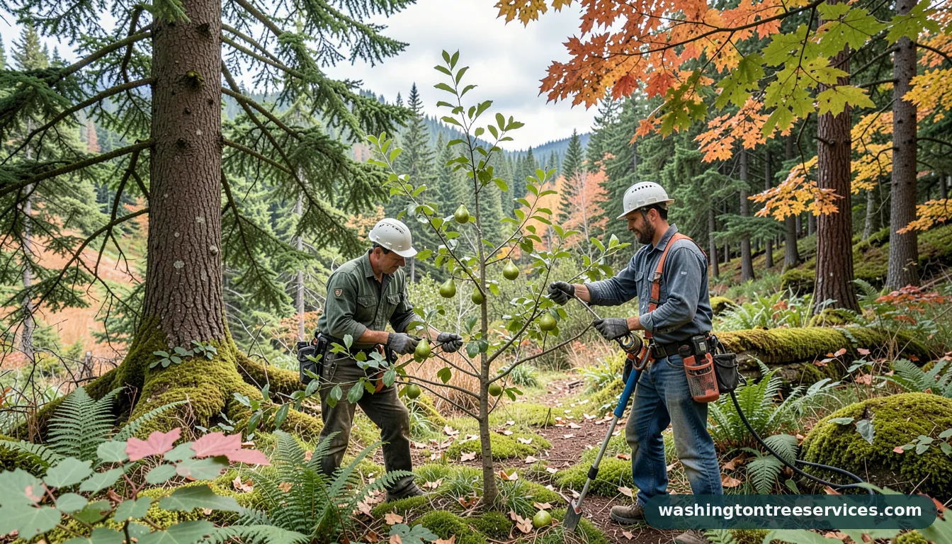how to prune a pear tree - certified arborists at work in Washington
